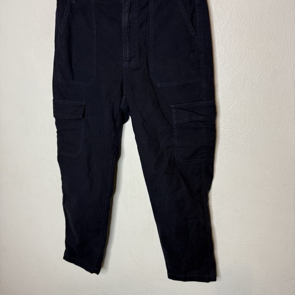 J.Crew Blue The New Straight Leg Cargo Cotton Pants Navy Blue Women's 27 - Picture 3 of 10